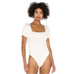Alice + Olivia Renita Square Neck Bodysuit S